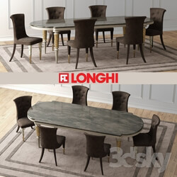 Table _ Chair - LAYTON Marble Table _amp_ MARION Chairs 