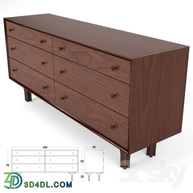 Sideboard _ Chest of drawer - Glenn of California for Robert Baron Dresser