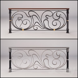Staircase - forged railings 