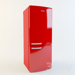 Kitchen appliance - a red fridge 