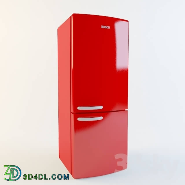 Kitchen appliance - a red fridge