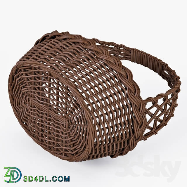 Other kitchen accessories - Wicker basket with apples 04