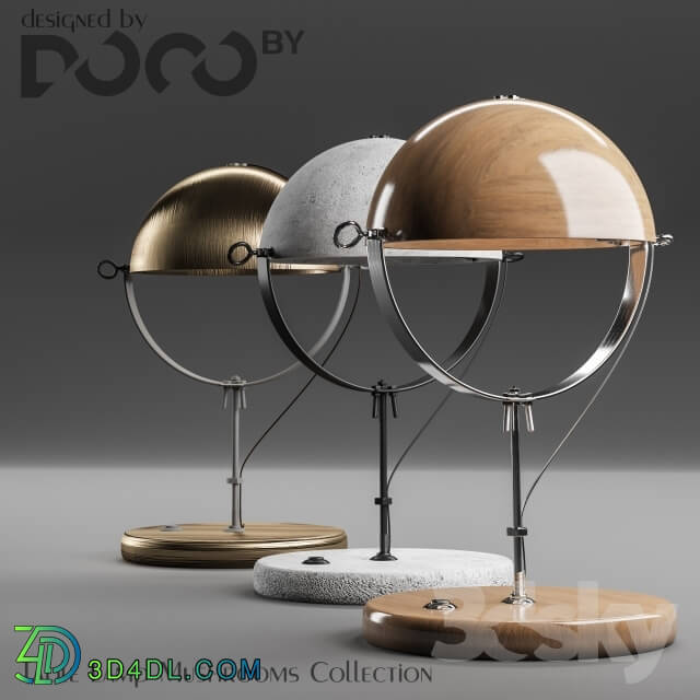 Table lamp - Table lamp collection Mushrooms from the interior design studio DOCOby