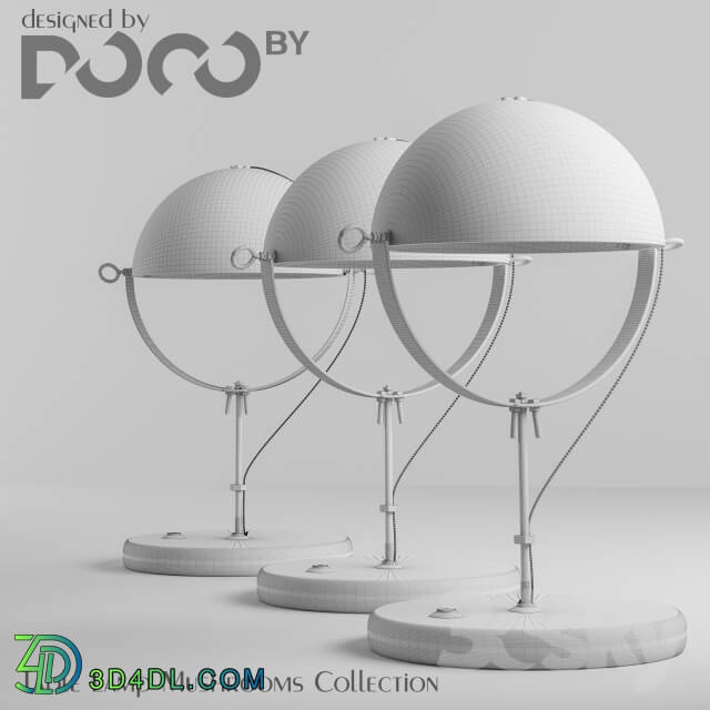 Table lamp - Table lamp collection Mushrooms from the interior design studio DOCOby