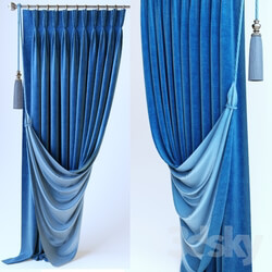 Curtain - Curtains. French braid 
