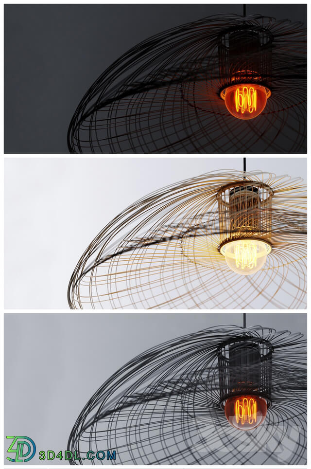 Ceiling light - Pendant lamp _ PENDANT LIGHT _ FORESTIER 2 _ corona _ vray