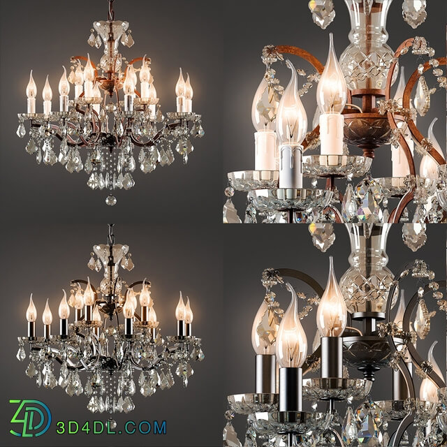 Ceiling light - Chandelier Crystal_ 26 inches_ Crystal Chandelier 26 Inches