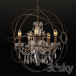 Ceiling light - GRAMERCY HOME - IRON ORB CHANDELIER CH014-5-LRR 