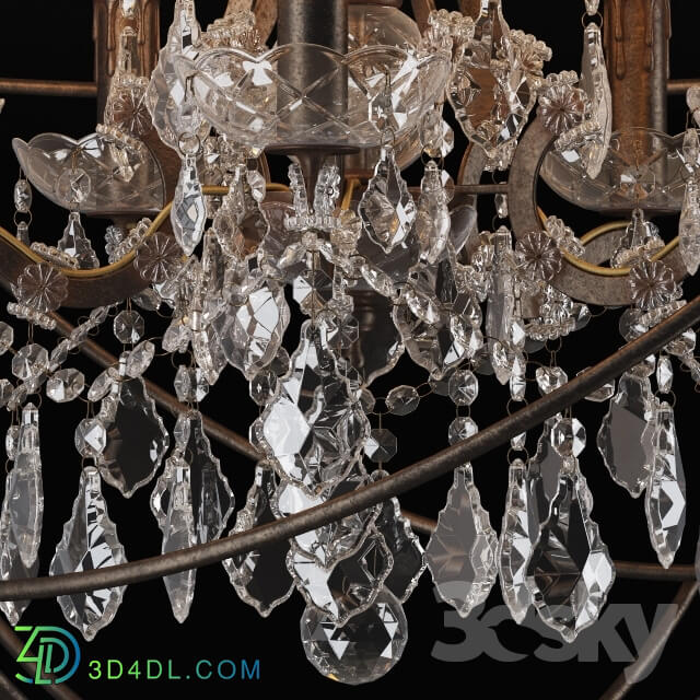 Ceiling light - GRAMERCY HOME - IRON ORB CHANDELIER CH014-5-LRR