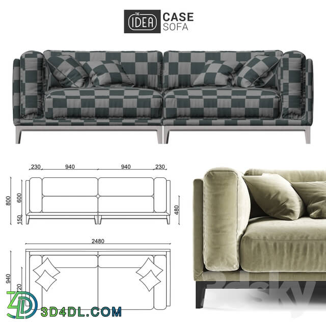 Sofa - The IDEA Modular Sofa CASE _art 901-902_