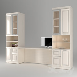 Wardrobe _ Display cabinets - Bookcases and writing desk 