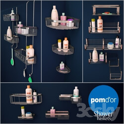 Bathroom accessories - Pom_dor-shower baskets 