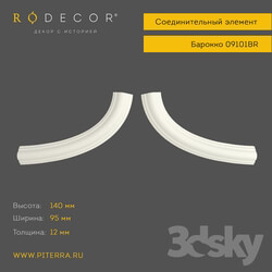 Decorative plaster - Connecting element RODECOR Baroque 09101BR 