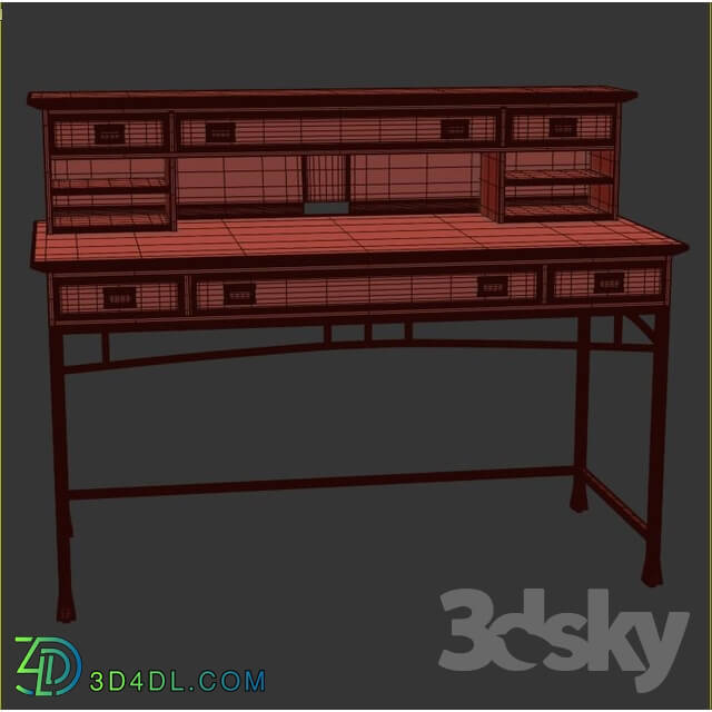 Table - Bilboa Computer Desk with Hutch