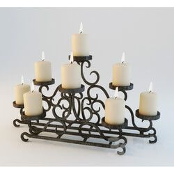 Other decorative objects - Fireplace a chandelier 