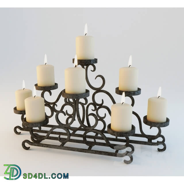Other decorative objects - Fireplace a chandelier