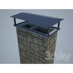 Other architectural elements - fireplace chimney 