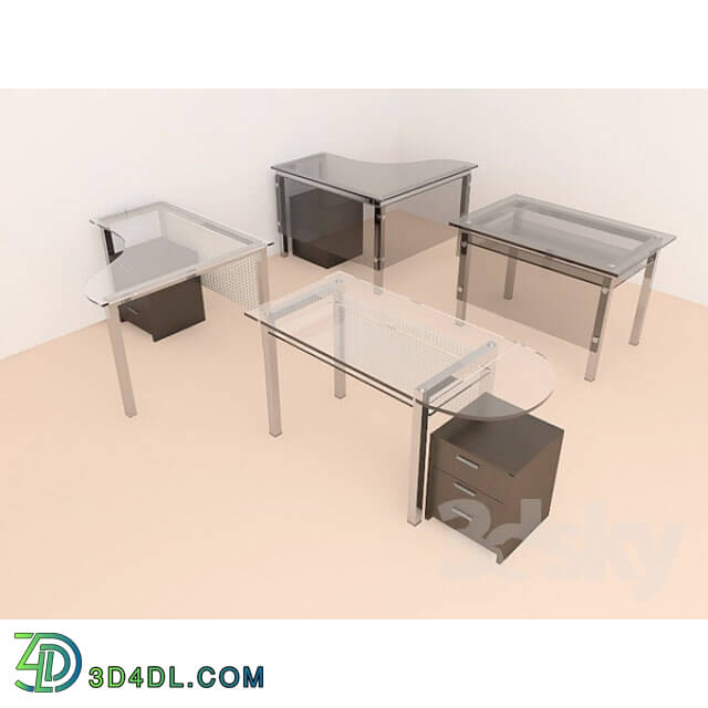 Office furniture - glass office tables