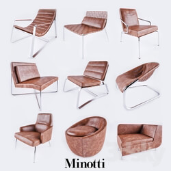 Sofa - Minotti chair collection _leather_ 