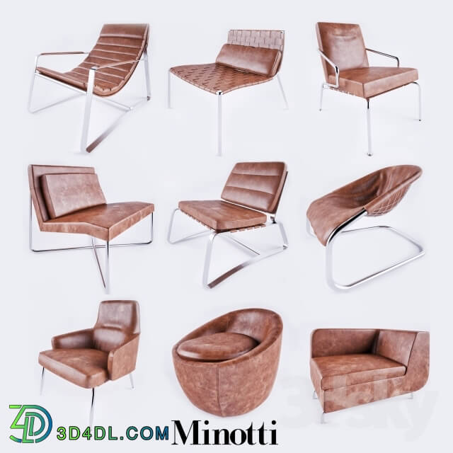 Sofa - Minotti chair collection _leather_