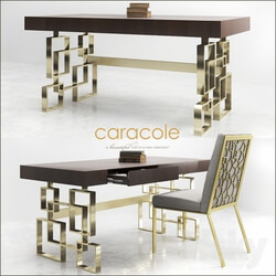 Table _ Chair - CARACOLE Gridlock CON-CONTAB-012 