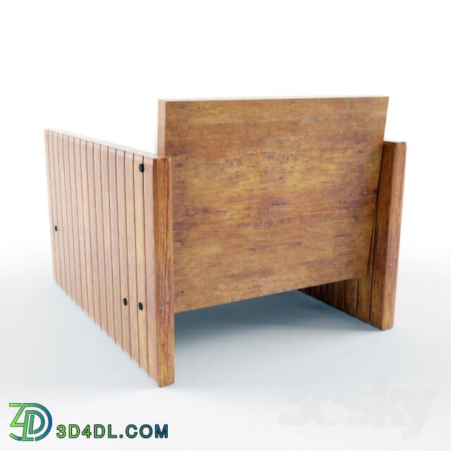 Arm chair - Wood Balcony Chair
