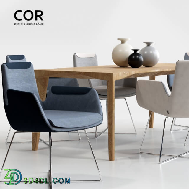 Table _ Chair - COR Cordia Stuhl and Delta Tisch Table