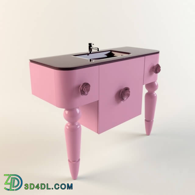 Bathroom furniture - Pink wash