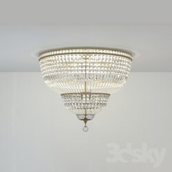 Ceiling light - Empress Flush Basket Chandelier 