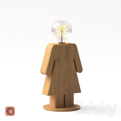 Table lamp - Table Lamp _ WOODEN GIRL 