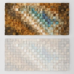 Other decorative objects - Wood wall mosaic - Art Glamour 
