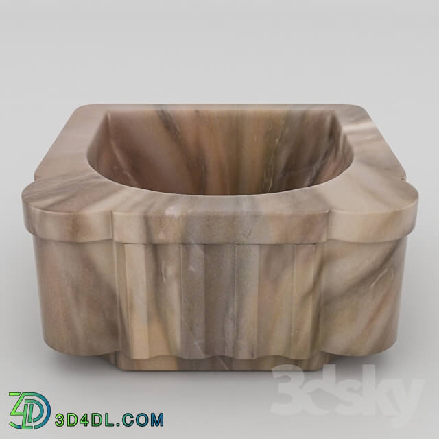 Wash basin - Qurna marble KM12