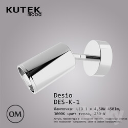 Wall light - Kutek Mood _Desio_ DES-K-1 
