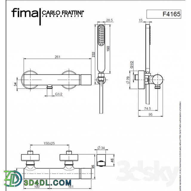 Faucet - shower FIMA Carlo Frattini SpA Collection _quot_Nomos Go_quot_