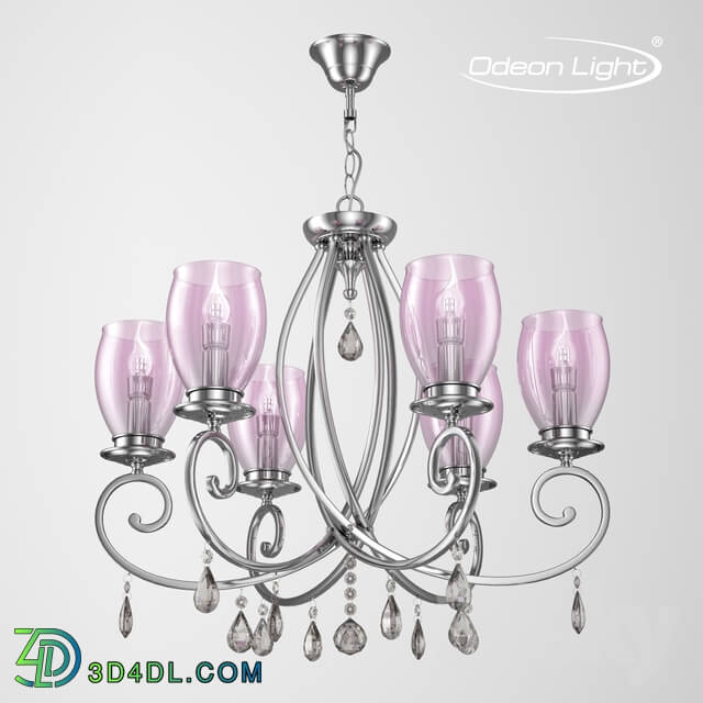 Ceiling light - Chandelier ODEON LIGHT 3923_6 MAGENTA