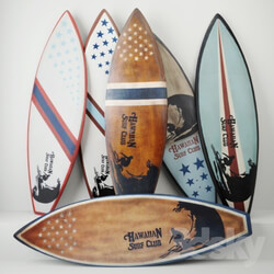 Other decorative objects - Vintage Wooden Surfboards _ Jeffan 