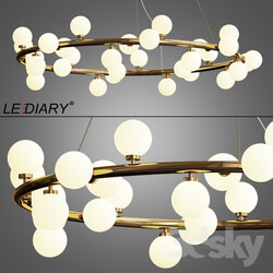 Ceiling light - LEDIARY DNA LED Chandelier Lights Modern Pendant Lamp Ball 
