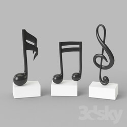 Other decorative objects - Musical Symbol Figures 