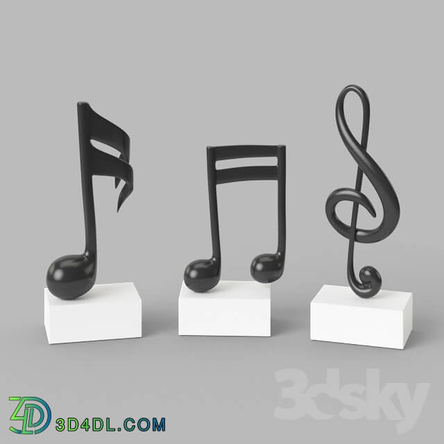 Other decorative objects - Musical Symbol Figures