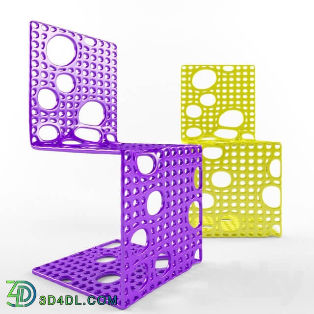 Chair - Chair of the perforated mesh different diamerta