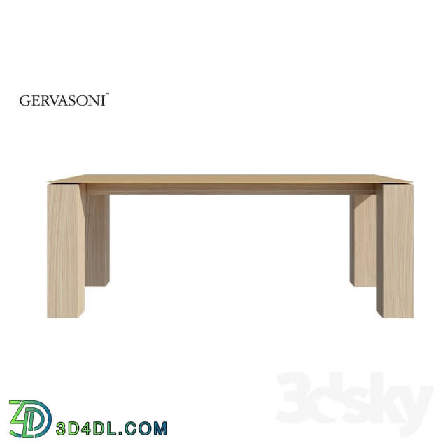 Table - Gervasoni Wood Metal Table