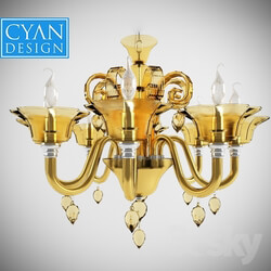 Ceiling light - Cyan Design Treviso Amber 