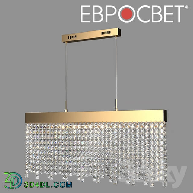 Ceiling light - OM LED Suspension Light with Eurosvet 90110_1 Triomphe Crystal