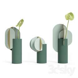 Vase - _OM_ Gabo and Delaunay and Ekster vases CS9 by NOOM 