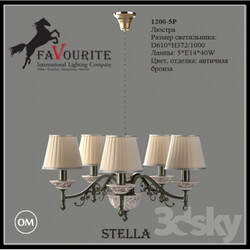 Ceiling light - Favourite 1200-5 light chandelier 