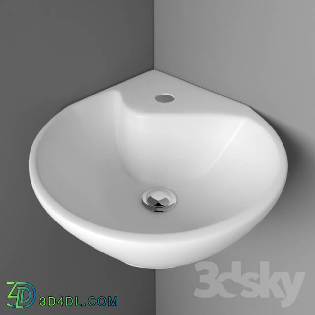 Wash basin - Corner washbasin Devit