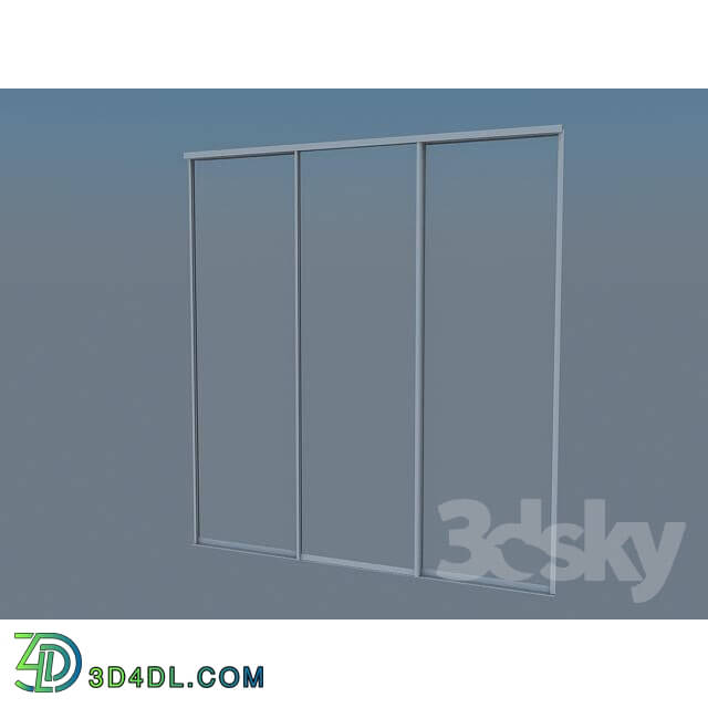 Wardrobe _ Display cabinets - -door coupe with a profile and guides