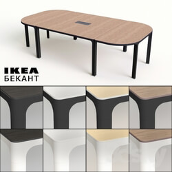 Office furniture - Conference table Ikea bekant 