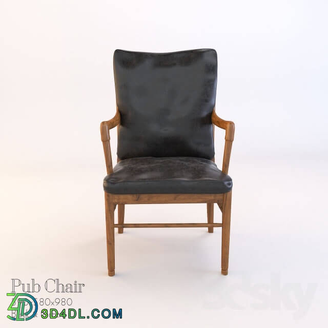 Chair - Leather Pub Chair