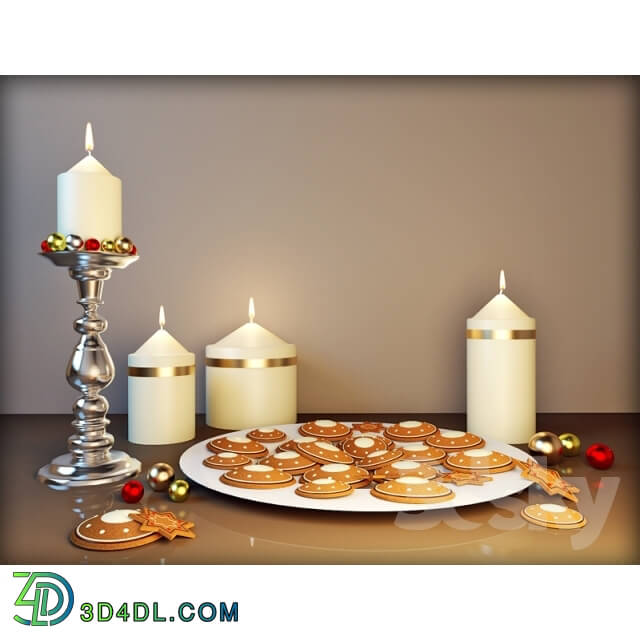 Other decorative objects - Cookies. Candles